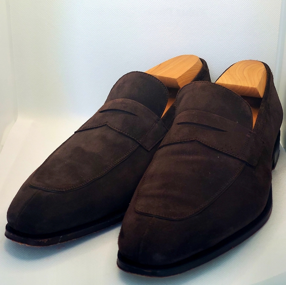 Carmina Brown Suede Loafer